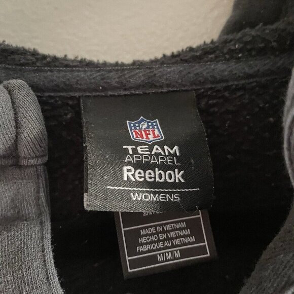 Reebok Pittsburgh Steelers Football Club Graphic Wmn M Split Neck DIY Cut Hoodie - Picture 8 of 12